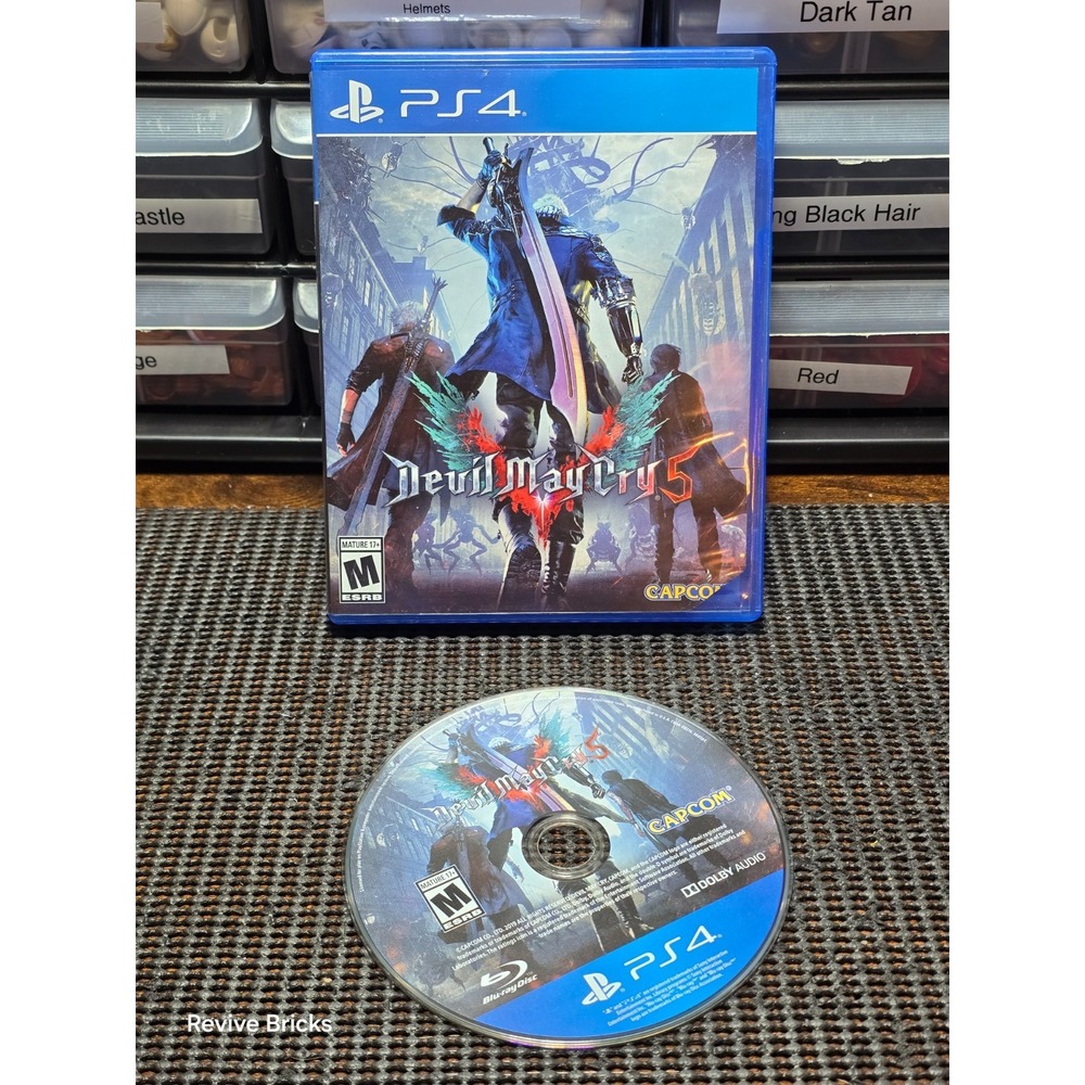 Devil May Cry 5 (Sony PlayStation 4, PS4, 2017) Game and Case Tested and Working